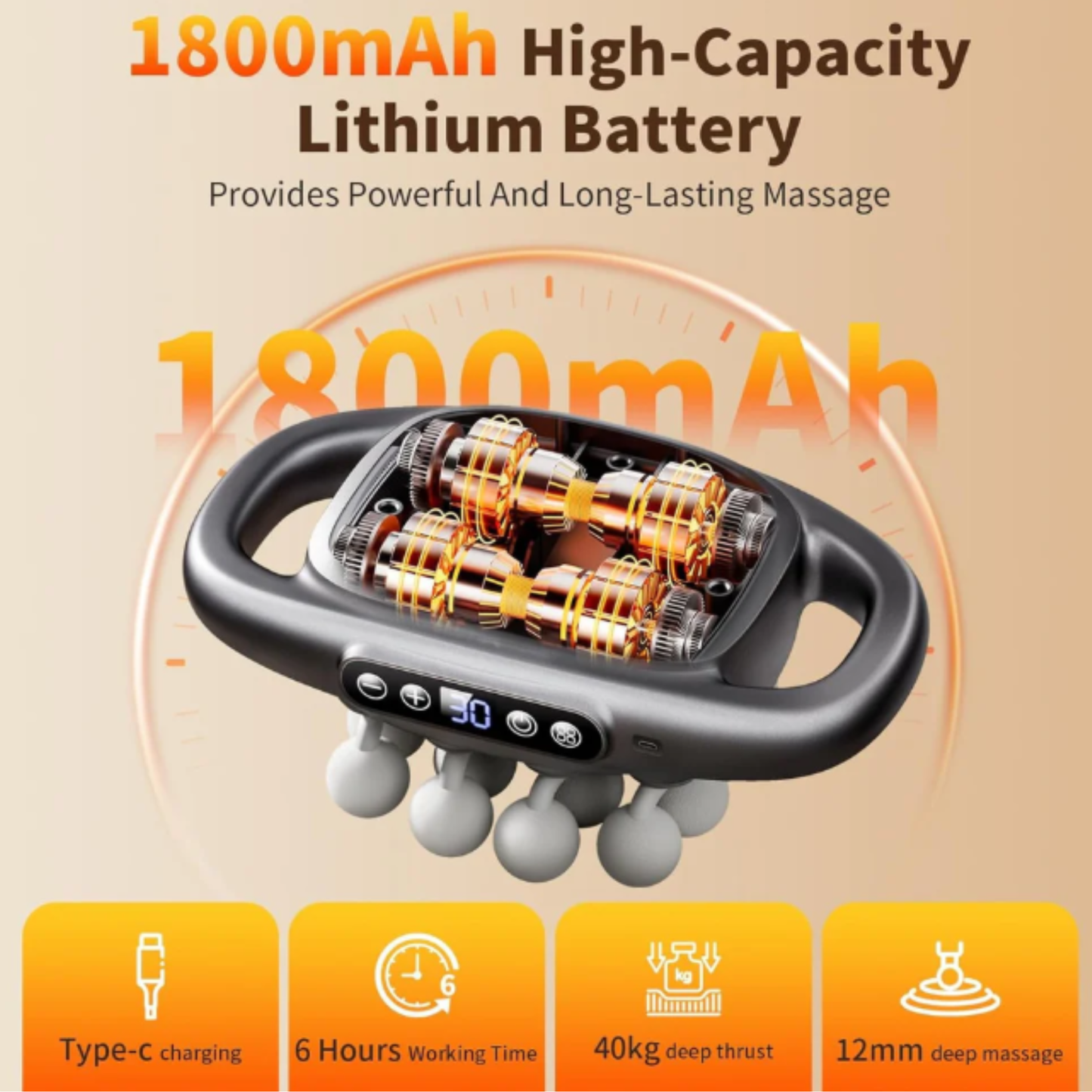 PulseCoreX Pro - 16 Head Deep Tissue Massager